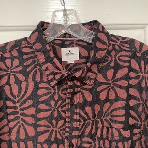 Men’s ripcurl short sleeve button up shirt